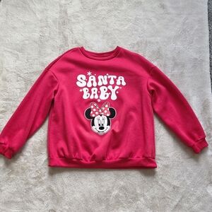 Shein Santa Baby Minnie Sweatshirt For Women